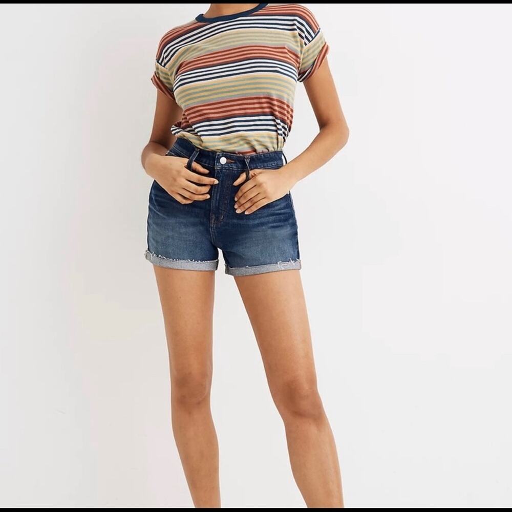 NEW Madewell Curvy High-Rise Denim Shorts 23 XS Canterdale Wash - Picture 2 of 8